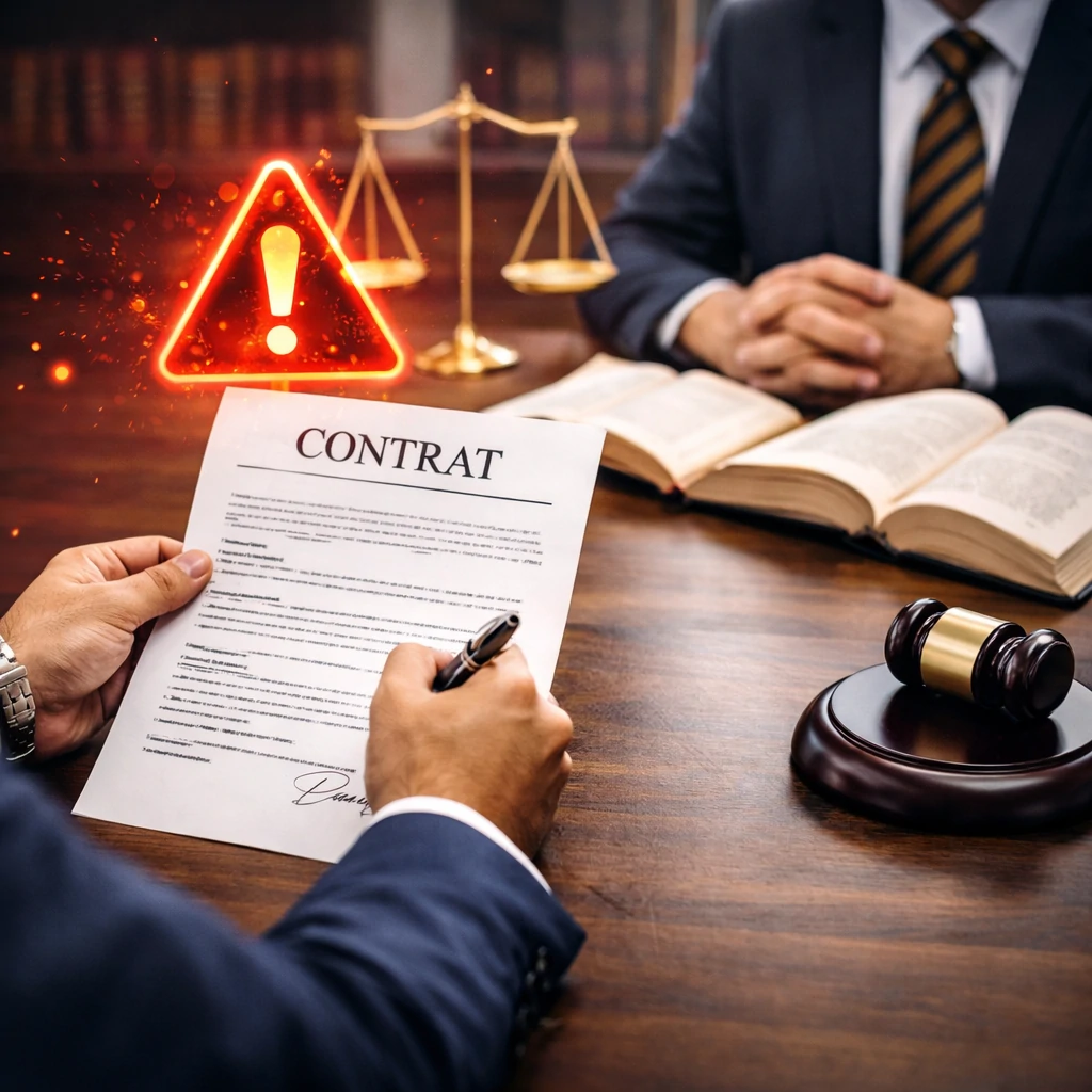 dirigeant signant un contrat avec risque juridique avant consultation d'un avocat en droit des affaires au Maroc
